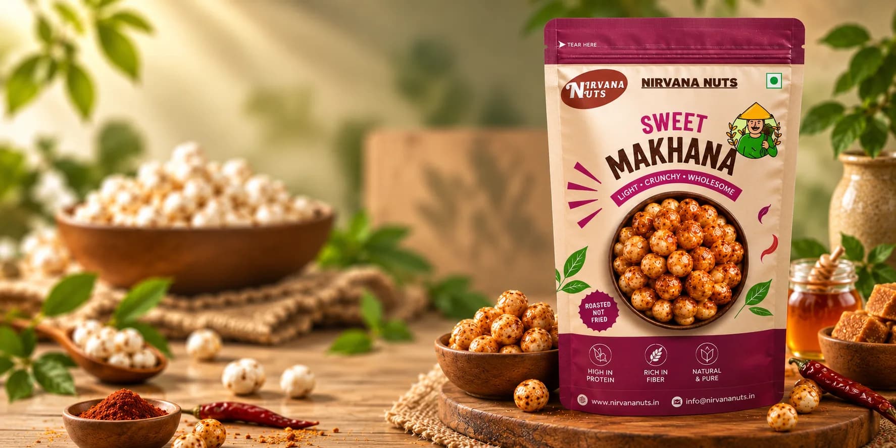 Sweet Makhana healthy premium fox nuts dessert variant
